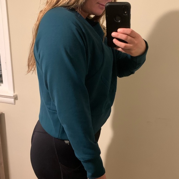 NIKE get fit crew sweatshirt BLUE size M - Picture 4 of 5